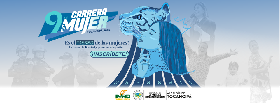 Afiche de la Carrera de la Mujer versión 25 en Tocancipá.