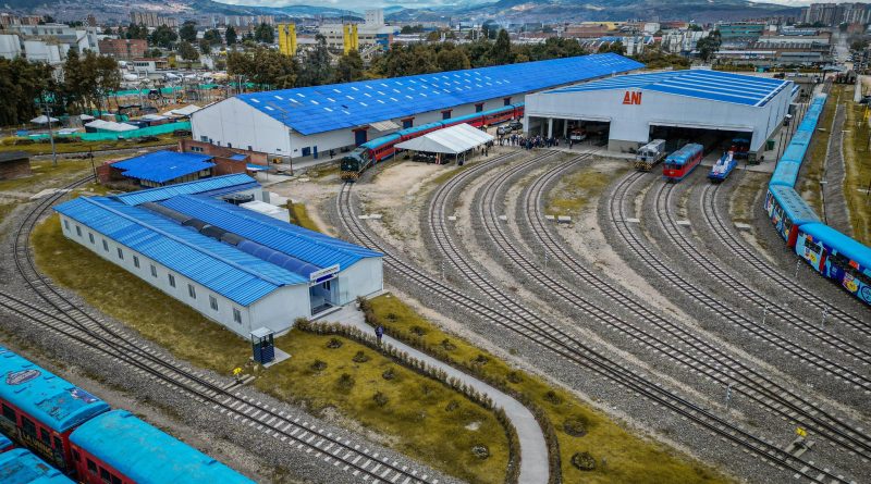 Imagen de las vías que está listas para poner en funcionamiento a RegioTram de Occidente desde Facatativá.