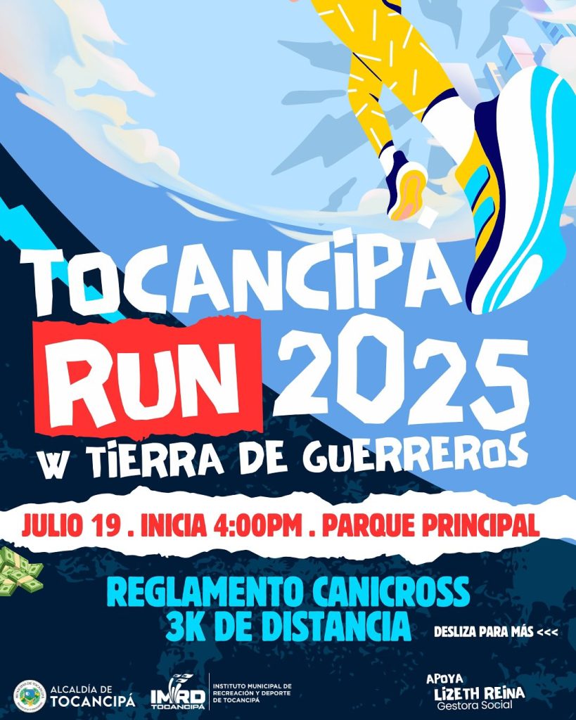 Es un post en el que se invita a la Carrera Run en Tocancipá