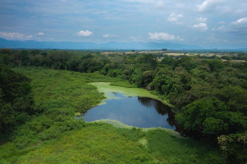 Imagen panorámica de la represa del SISGA