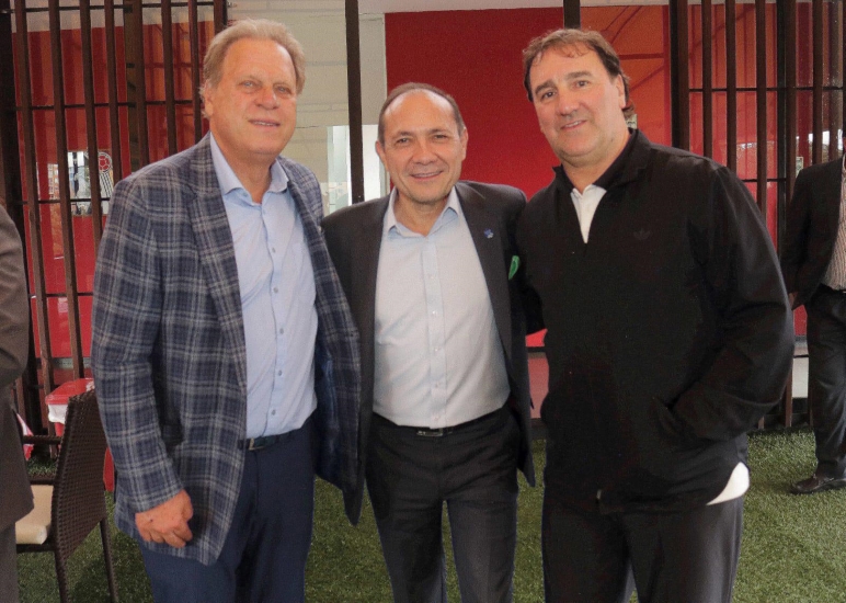 Directivos de la agremiación de fútbol con el Ministro del Deporte. Selección Colombia de fútbol Sub-17 jugará en El Catatumbo por la vida y la paz
