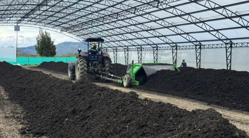 Maquinas abriendo camino en un ladera.