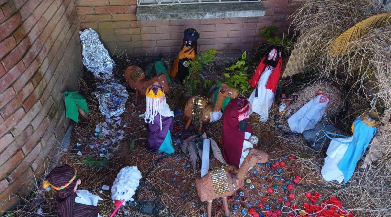 Pesebres de reciclaje