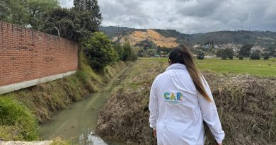 CAR suspende vertimiento de aguas residuales industriales en Tocancipá Vertiente del río de Tocancipá contaminada.