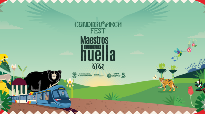 Imagen del oso de anteojos como invitación al Cundinamarca fest.