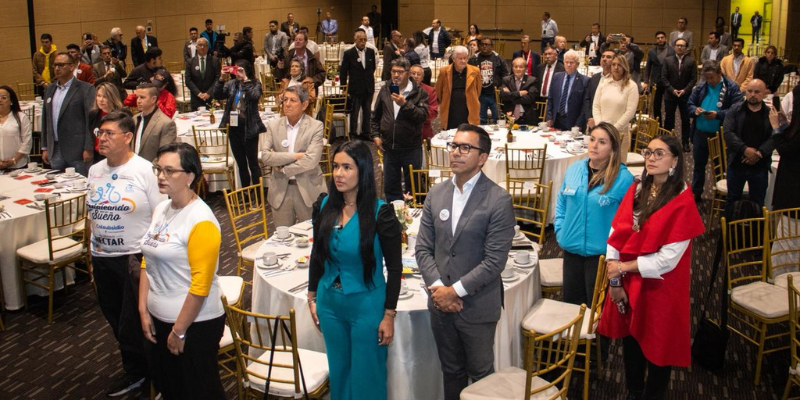 Grupo de deportistas en Cundinamarca.