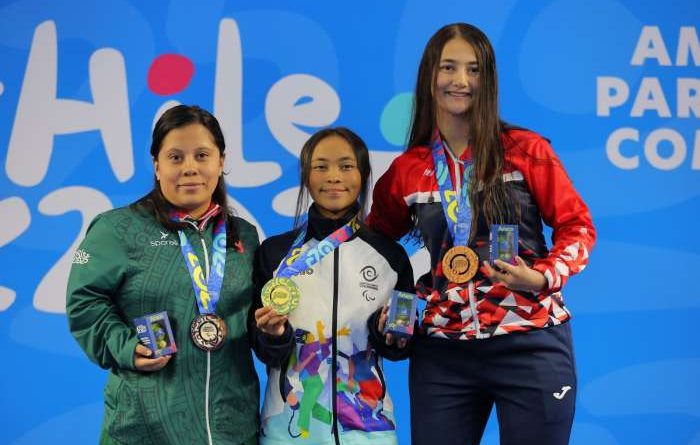 Tres deportistas mujeres en fotos.