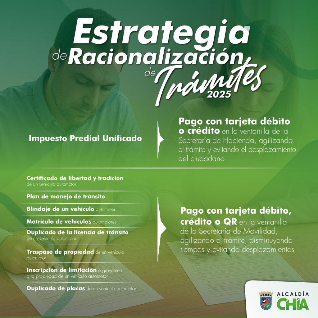 Imagen de la Estrategia de calidad de trámites que viene con fechas.