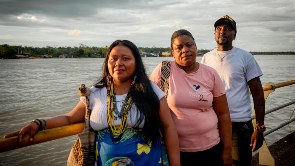 Grupo de personas que habitan en Bojayá Chocó