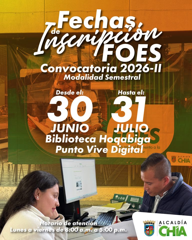 Imagen que invita a los estudiantes a inscribirse en el FOES