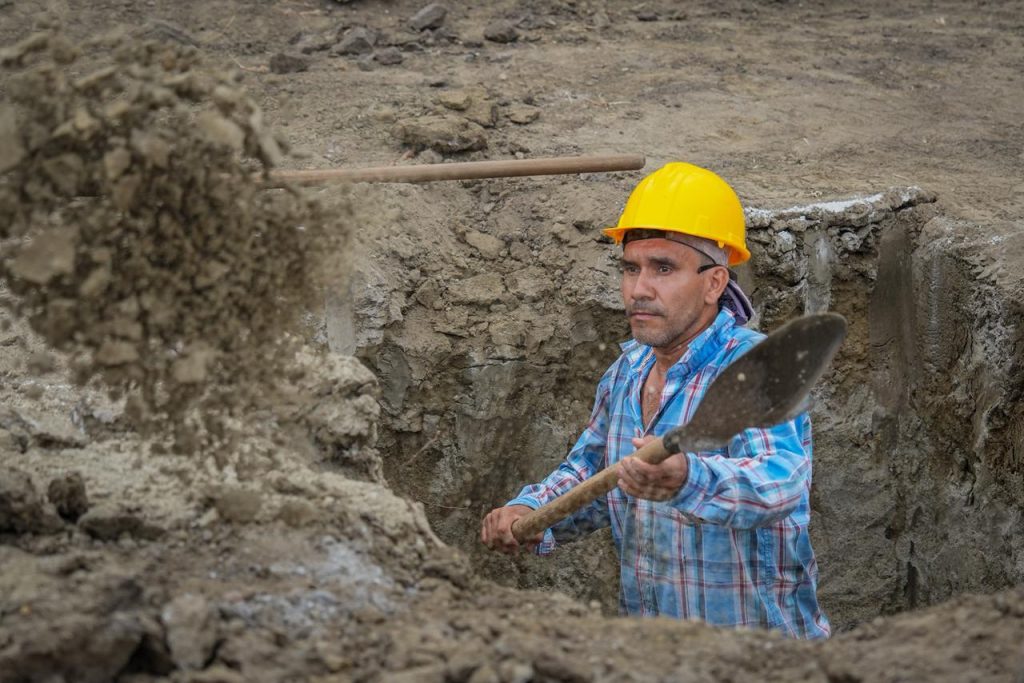 Obrero en obra