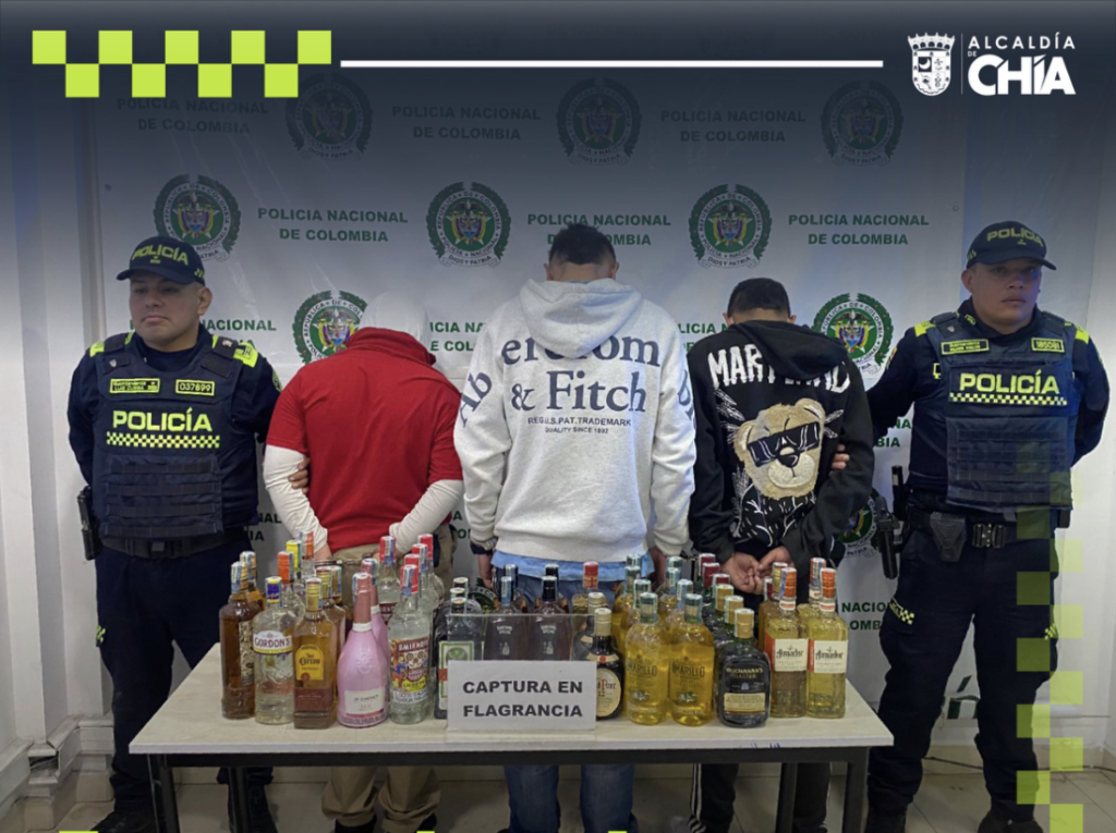 Capturados en Chía fleteros