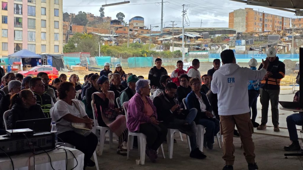 Vía ferrea en Soacha