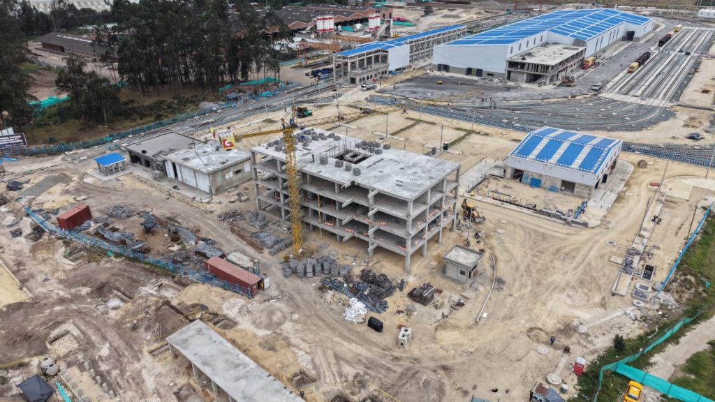 Imagen de una panorámica de las obras en la ciudad