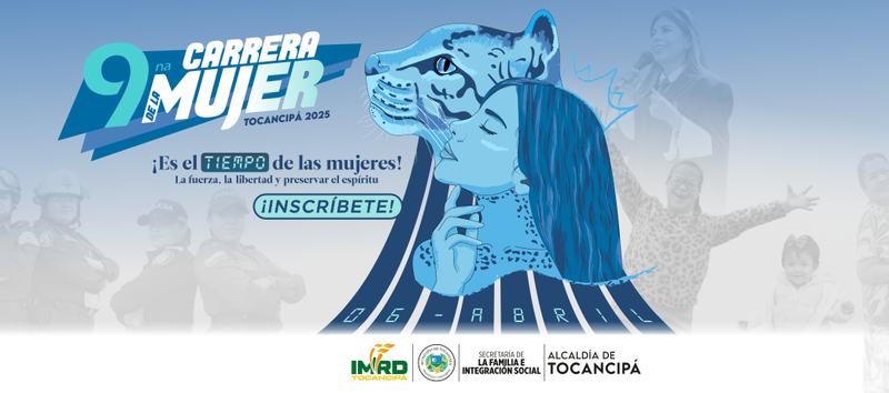 Afiche de la Carrera de la Mujer versión 25 en Tocancipá.