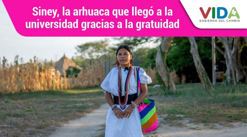 Una arahuaco llego a la Universidad.