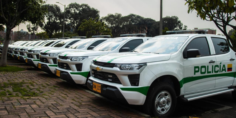 Camionetas de la Policía nuevas.