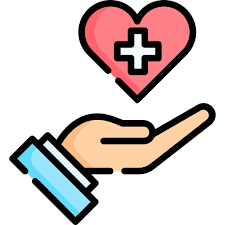 Una mano sosteniendo un corazón como símbolo de salud.