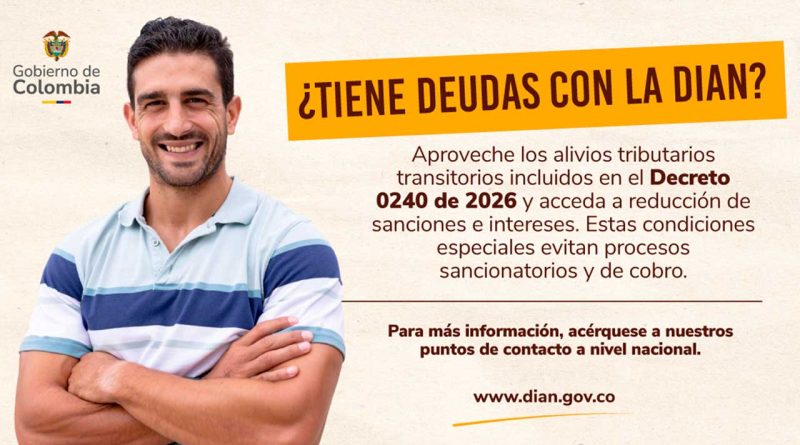 Imagen que brinda información positiva para los morosos con la DIAN