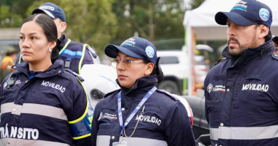 Equipo de personas que trabajan en vial de Cundinamarca