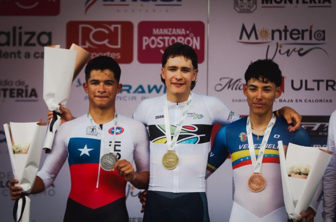 El talento del ciclismo colombiano ya se nota en el Panamericano de Ruta en Montería
