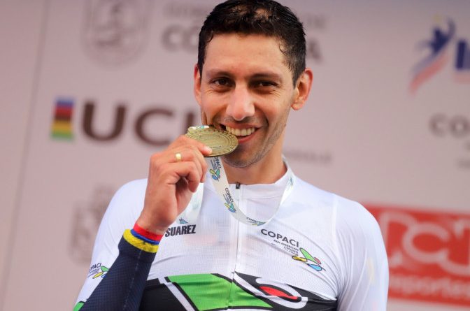 Campeón de oro en ciclismo de ruta en los Panamericanos