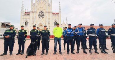 Equipo de seguridad a cargo del Comandante de la Policía de Ubaté