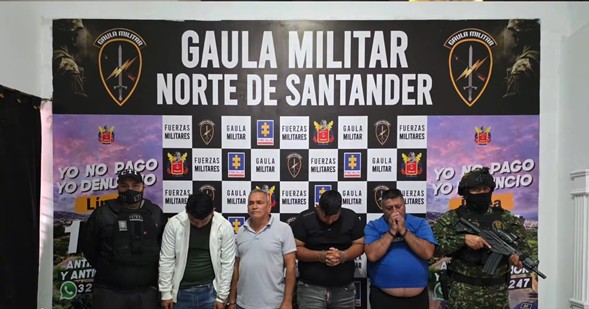 Delincuentes capturados en Zipaquirá