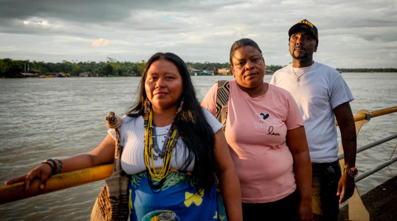 Grupo de personas que habitan en Bojayá Chocó