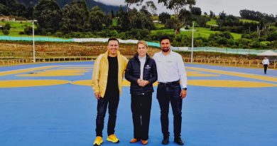 La ministra del Deporte hizo seguimiento al patinódromo de Cogua, obra que ya supera el 84 % de avance Cogua obra deportiva