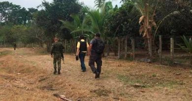 Operativo en el encuentro del cuerpo de Yulitza en Anapoima