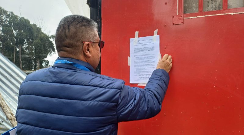 Cierre de bodega por inclumplimiento de uso de bodega en Sibaté