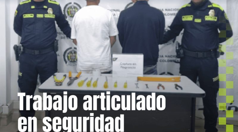 Capturados en Chía por robo