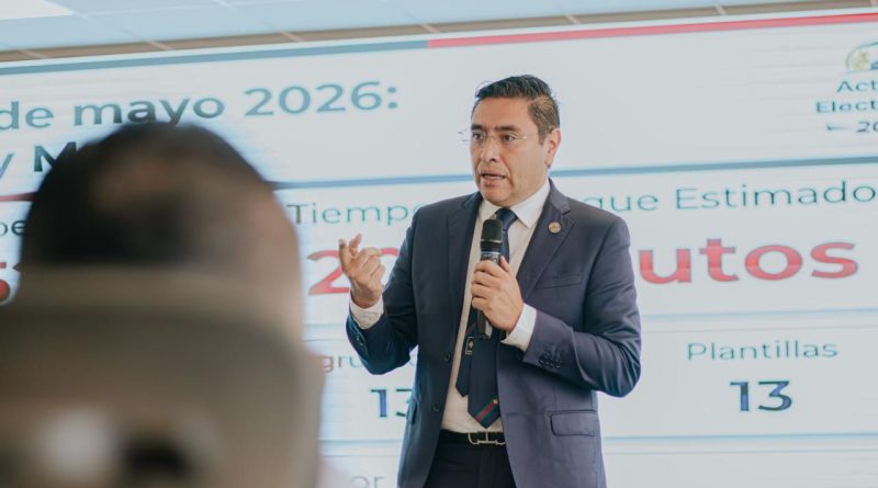 Director de la Comisión Nacional Electoral dando pauta para inicio de uso de plataforma en simulacro nacional