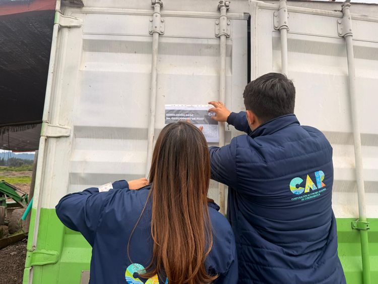 Corporación impuso medida preventiva consistente en la suspensión inmediata de las actividades, hasta tanto se verifique el cumplimiento de las condiciones exigidas para este tipo de intervenciones.