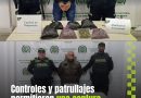 Captura de delincuentes en Chía
