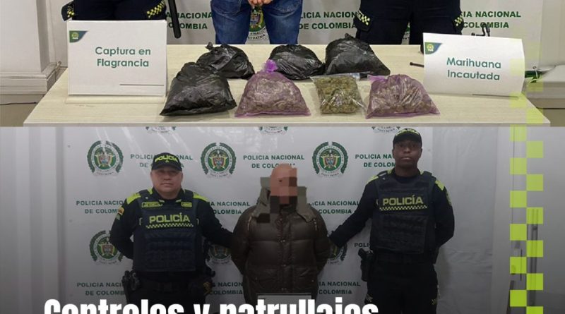 Captura de delincuentes en Chía