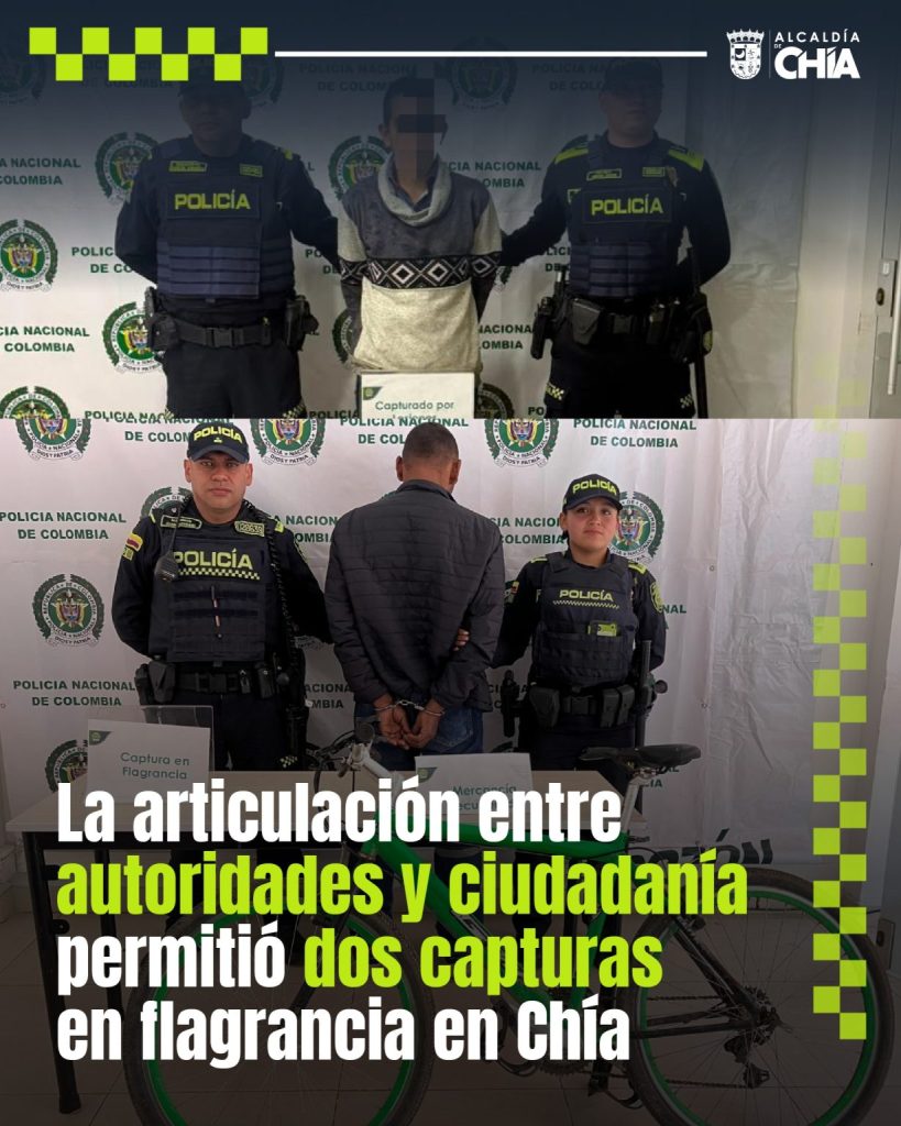 Capturados por venta de drogas en Chía