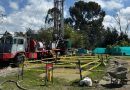Chía, Gachancipá, Cota, Tabio, Funza y diez municipios más busca nuevas fuentes de agua Maquinaria en búsqueda de agua, excavando en diferentes fuentes