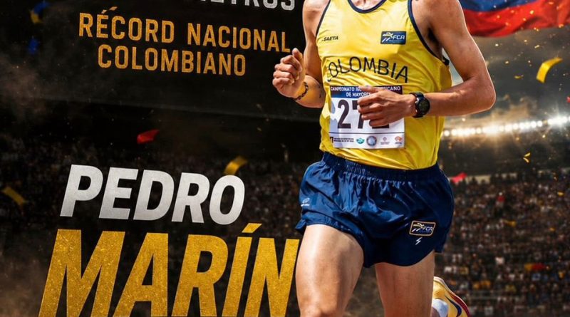 Pedro Alejandro Marín rompe el récord nacional de los 1.500 metros