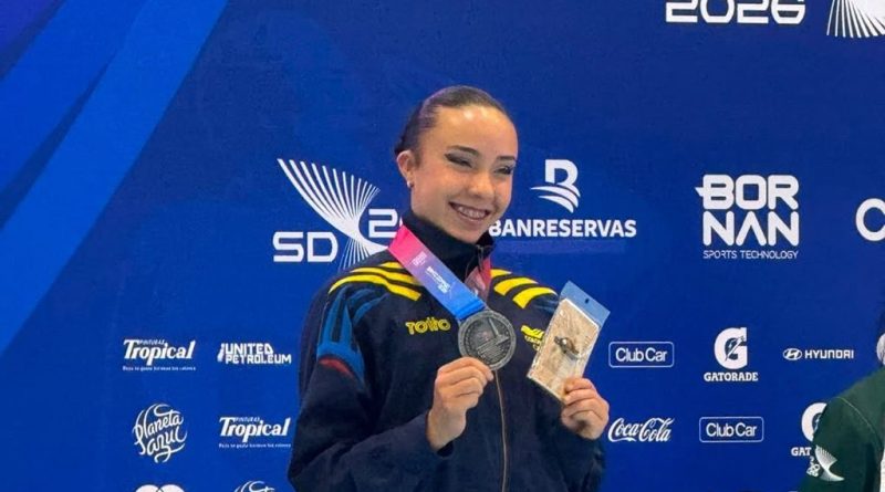 Patinadora que gano plata en Juegos Centroamericanos