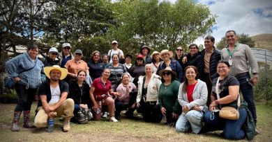 Integrantes de huertas en Cucunubá