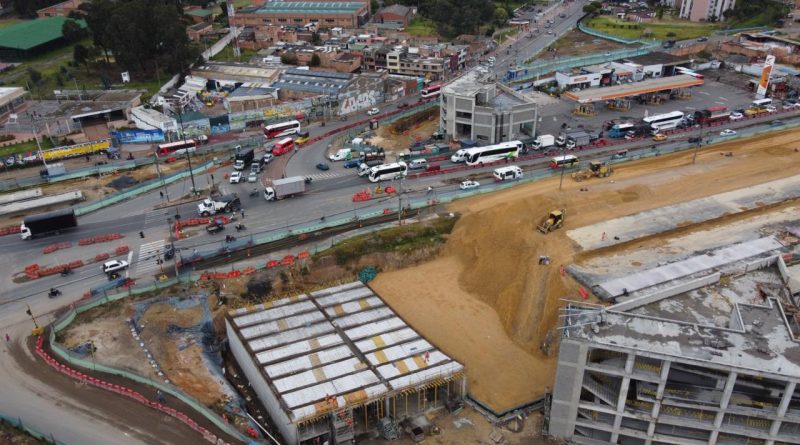 Soacha en un panorámica de las vías