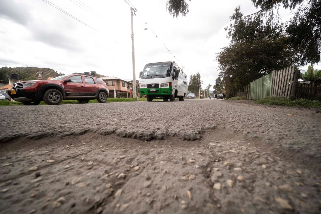 Vías en mal estado en Cundinamarca