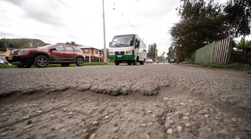 Vías en mal estado en Cundinamarca