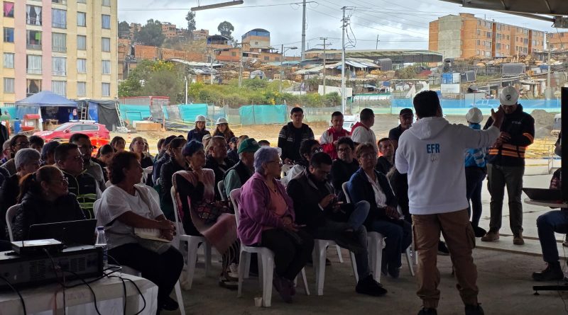 Vía ferrea en Soacha