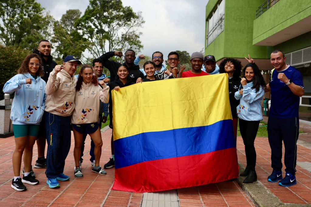 Grupo de campeones de boxeo