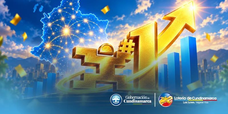 Pieza gráfica de la loteria de Cundinamarca