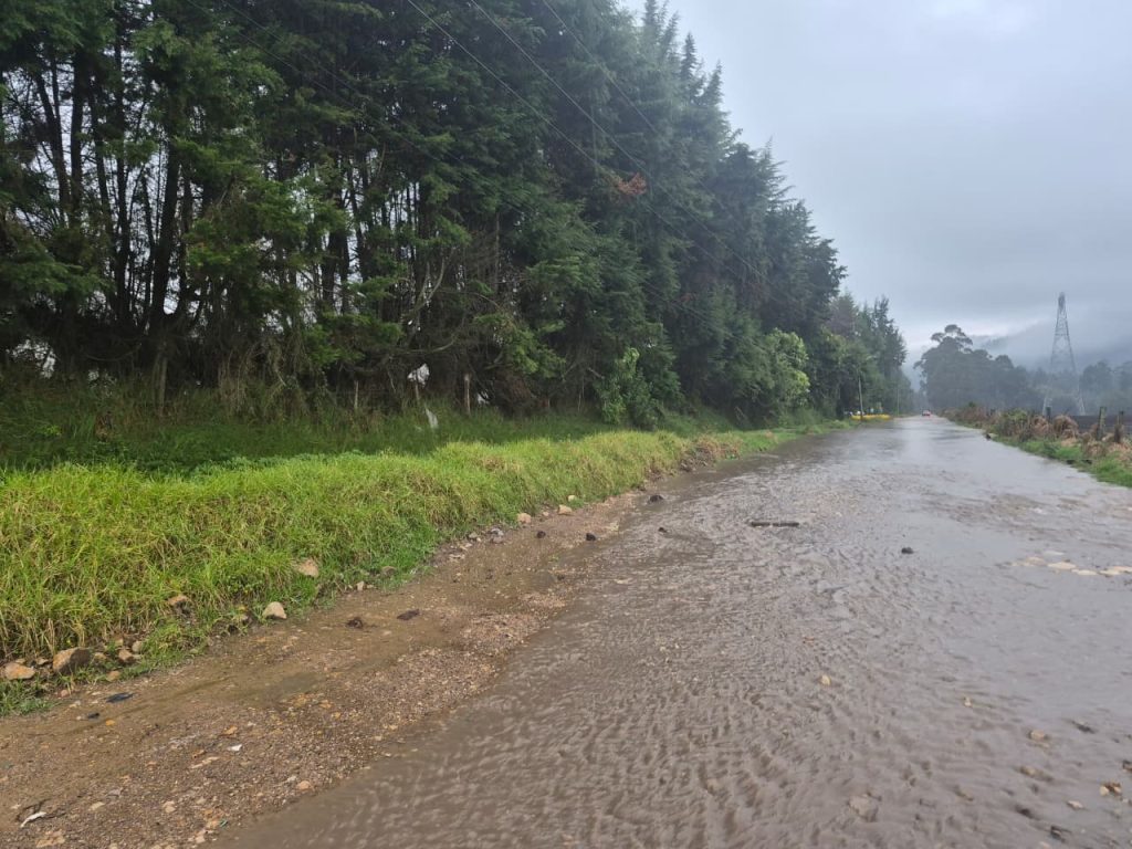 Calles inhundadas en Cundinamarca